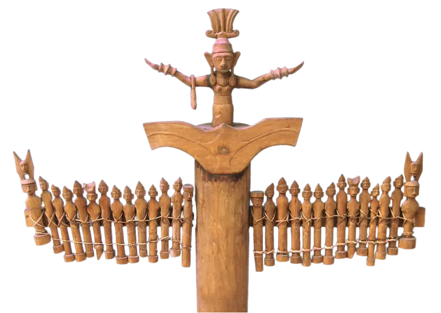 Nias Ancestral Statue Adu Sarambia