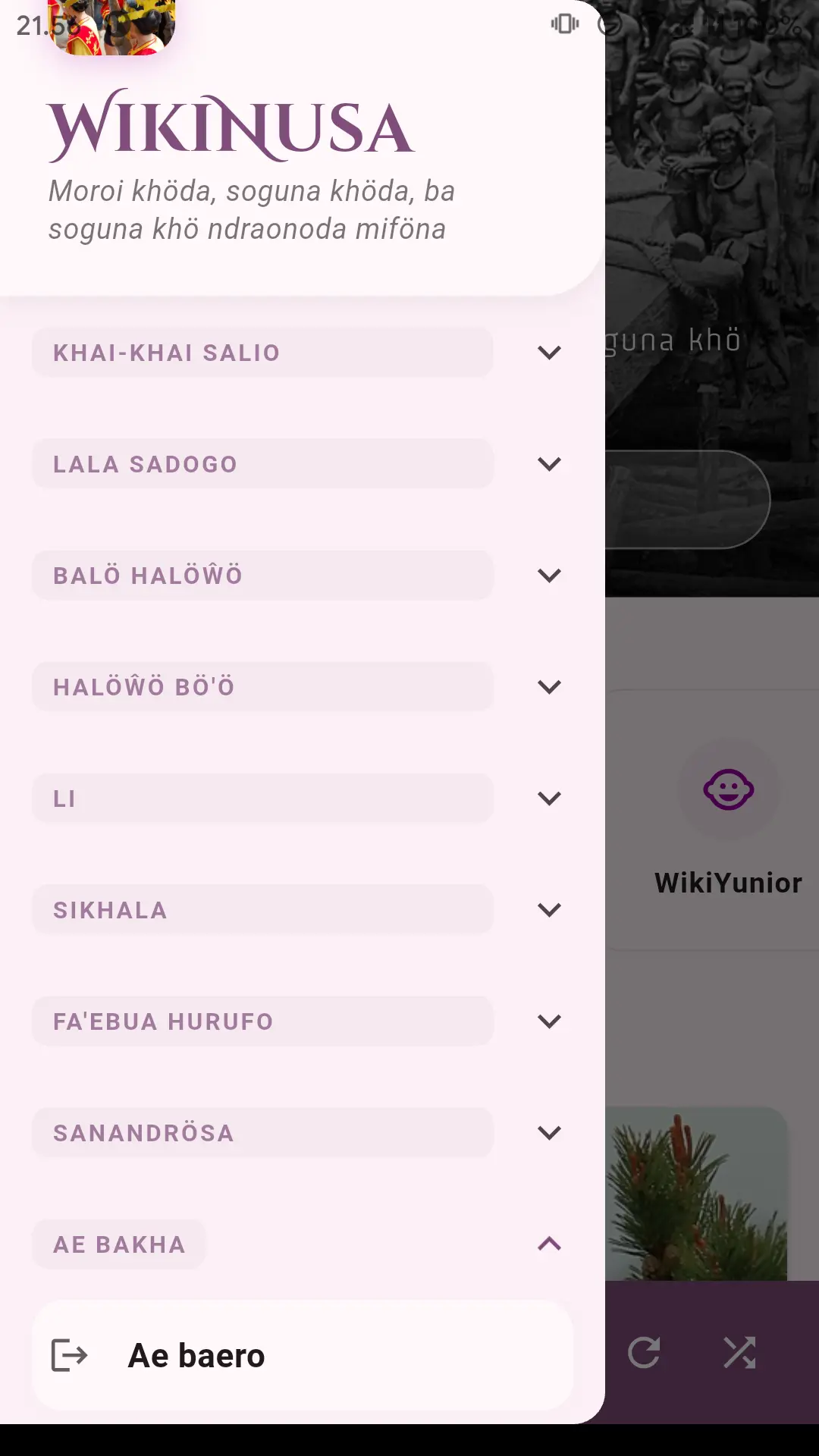 Laci Menu Samping