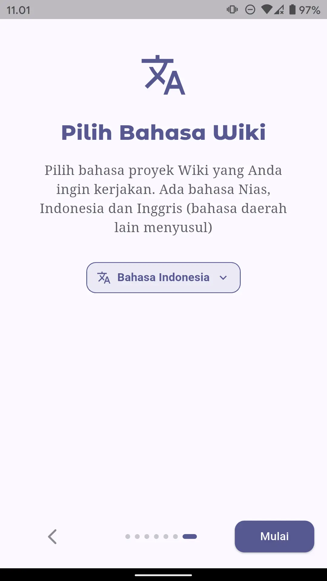 Pilih bahasa Anda