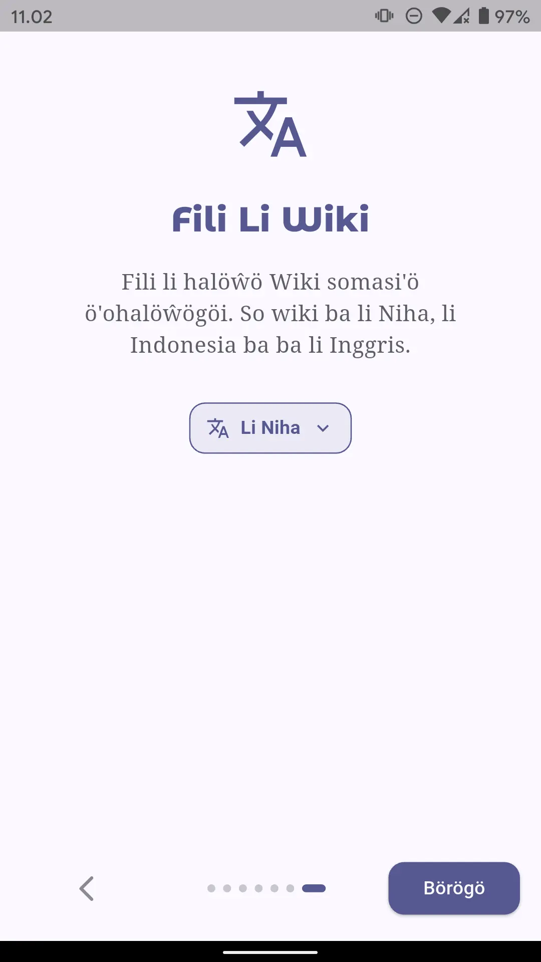 Bahasa Nias terpilih
